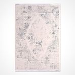 Rhea Krem Oryantal Modern Geometrik Etnik Desenli Boho Makinada Yıkanabilir Hafif Hav Toz Vermez Leke Tutmaz Kaymaz Taban Dijital Makine Baskı Halı Oturma Odası Salon Yolluk Koridor Mutfak Halısı