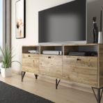 Rhea Tv Ünitesi, Atlantik Çam Siyah, 160 Cm