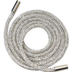Rhinestone Drawstring Replacement 2 pcs Multicolor For Hoodie Sweatpants(Wit)