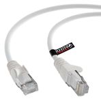 rhinocables Cat6 Ağ Kablosu, Ethernet, Lan & Patch Kablosu, RJ45 Molded Döşeme Kablosu Yama Kablosu Şunlar için: UTP Switch Router Modem Patch Paneli Erişim Noktası (0,5 m (50 cm), Beyaz)