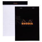 Rhodia Basic Siyah Kapak 80 gr 80 Yaprak 148x210 mm Kareli Bloknot