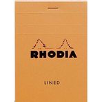 Rhodia Basic Turuncu Kapak 80 gr 80 Yaprak Çizgili Bloknot