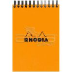 Rhodia Basic Turuncu Kapak Spiralli 80 gr 80 Yaprak Kareli Bloknot