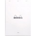 Rhodia Basic Üstten Zımbalı Bloknot A4 Kareli Beyaz
