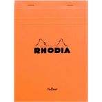 Rhodia Basic Üstten Zımbalı Bloknot A5 Kareli Turuncu Sarı Kağıt