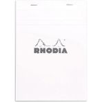 Rhodia Basic Üstten Zımbalı Bloknot A6 Kareli Beyaz