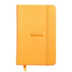 Rhodia Boutique Renkler İtalyan Deri Yumuşak Kapak Çizgili Orange A6 Defter
