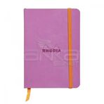 Rhodia Boutique Rodiarama İtalyan Deri Yumuşak Kapak Noktalı Lilac A5 Defter