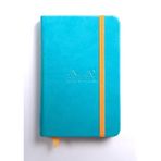 Rhodia Boutique Rodiarama Renkler İtalyan Deri Çizgili Defter Turquoise A6 96 Yaprak Defter