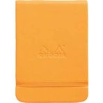 Rhodia Boutique Webnotebook Italyan Deri Kısa Kenarlı Ciltli Üstten Turuncu Sert Kapak Çizgili Defter