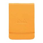 Rhodia Boutique Webnotebook Italyan Deri Kısa Kenarlı Ciltli Üstten Turuncu Sert Kapak Çizgili Defter