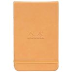 Rhodia Boutique Webnotebook Yandan Turuncu Sert Kapak İtalyan Deri Çizgili Defter
