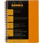 Rhodia Çizgili Turuncu 160x210 mm Spiralli Defter