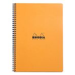 Rhodia Çizgili Turuncu 225x297 mm Spiralli Defter