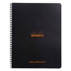 Rhodia Noktalı Siyah 225x297 mm Spiralli Defter