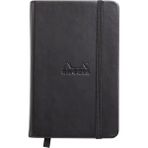 Rhodia Noktalı Siyah 9x14 cm Sert Kapak Lastikli Defter