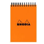 Rhodia Turuncu RT 16500 Spiralli Kareli Bloknot