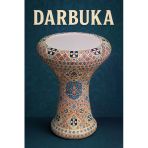 Rhythm Percussion Rtm5300 Çömlek Darbuka - Mozaik Model (Profesyonel - Toprak) | El İşçiliği Seramik Gövde, Mozaik Desen Kaplama, Geleneksel To