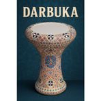 Rhythm Percussion Rtm5300 Çömlek Darbuka - Mozaik Model (profesyonel - Toprak) | El İşçiliği Seramik Gövde, Mozaik Desen