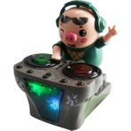 Rhythmic Çocuk Oyuncakları Dj Rock Domuz Elektrikli Bebek Oyuncakları Hafif Müzik Eğlenceli Elektronik Parti Bebek Domuz Waddles Dansları Müzikal Oyuncaklar (Yurt Dışından) - Siyah