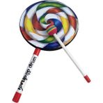Rhythmic Orff Instruments Lolipop Davul 10 Inç Dans Sahne Vurmalı Çalgılar El Davul Okul Öncesi Eğitim Oyuncaklar (Yurt Dışından) - Siyah