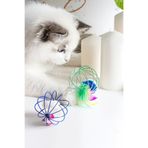 rianka 2 Adet, Kafes İçinde Peluş Fare ve Toplu Kedi Oyuncağı, İnteraktif Eğitici Oyuncak