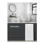 RİBA HOME 30x60 Cm Mermer Desenli Kendinden Yapışkanlı Mutfak Banyo Wc Kaplama Pvc Duvar Paneli