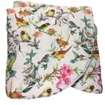 RICAMI FIORENTINI BALDI Kışlık Yorgan 300 gr/m2 Eden Pamuk Saten %100 Dijital Baskı, Hipoalerjenik Polyester Elyaf Dolgu, Kuş ve Çiçek Tasarımı, Standart Çift Kişilik cm 260 x 260