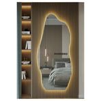 RİCAS DESİGN 160x70 Cm gün ışığı Salon Duvar Aynası Boy Duvar Aynası Ledli Boy Aynası Dokunmatik Özellikli