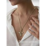 Ricco Jewellery 14 K Gold Kaplama 925 Ayar Gümüş Anka Kuşu Kolye Ucu