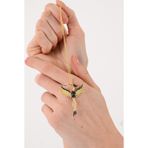 Ricco Jewellery 14 K Gold Kaplama 925 Ayar Gümüş Mistik Topaz Anka Kolye