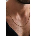 Ricco Jewellery 14 K Gold Kaplama 925 Ayar Gümüş Old Money İtalyan Dodge Kolye