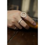 Ricco Jewellery 925 Ayar Gümüş El Yapımı T Eklem Yüzüğü