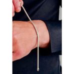 Ricco Jewellery 925 Ayar Gümüş Sert Dokulu Yılan Bileklik • Made In Italy