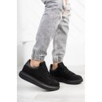 Riccon 0012360 Süet Siyah Unisex Sneaker