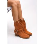 Riccon Creitulah Kadın Western Bot 0012721 Taba Süet