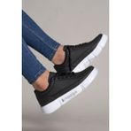 Riccon Erkek Sneaker 0012X20 Düz Tabanlı Siyah-Beyaz Konforlu Spor Ayakkabı - 00Siyah-Beyaz