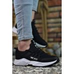 Riccon Erkek Sneaker – Ortopedik Tabanlı, Kaymaz ve Suya Dayanıklı, Soğuğa Dayanıklı 1. Sınıf Spor Ayakkabı - Siyah - Beyaz