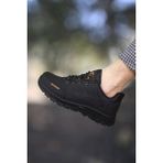 Riccon Erkek Trekking Bot – Suya ve Soğuğa Dayanıklı, Koku Önleyici Astar, Rahat Düz Tabanlı Outdoor Yürüyüş Ayakkabısı - Siyah
