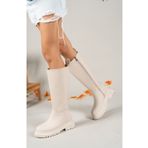 Riccon Mat Bej Kadın Çizme 0012360