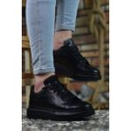 Riccon Siyah Erkek Sneaker Düz Tabanlı Koku Yapmayan Malzeme ile 41 Numara