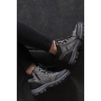 Riccon Unisex Füme Kışlık Bot – Su Geçirmez, Ortopedik Tabanlı, Fermuarlı ve Koku Önleyici 1. Sınıf Malzeme