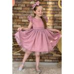 Riccotarz Kız Çocuk Parıldayan Pudra Elbise - 4 Yaş