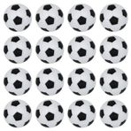 RICEFINE BQSPT 32 mm Langırt Topları Foose Topları Masa Futbol Oyunu Yedek Langırt 16 adet, Langırt Topları Resmi 32 mm Mini Masa Futbolları Top Aksesuarı Siyah (16 Paket)