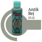 Rich 2112 Antik Bej 120 CC Multi Surface Akrilik Boya