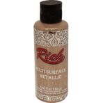 Rich 6530 Pudra Pembe Multi Surface Metalik Her Yüzey İçin 120 ml Akrilik Boya