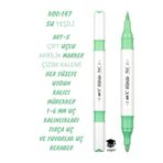 Rich Art-X Çift Uçlu Akrilik Marker Çizim Kalemi Her Yüzeye Uygun Kalıcı Mürekkep 1-6 Mm Uç Kalınlıkları,SYFARTXAKRİLİK147