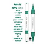 Rich Art-X Çift Uçlu Akrilik Marker Çizim Kalemi Her Yüzeye Uygun Kalıcı Mürekkep 1-6 Mm Uç Kalınlıkları,SYFARTXAKRİLİK35