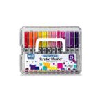 Rich Art-X Pro Fırça Uçlu Akrilik Marker Seti 24 Renk Kristal Kutulu Set