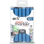 Rich Art-X Sketch Marker Set 12LI Coal Serıes - 19313